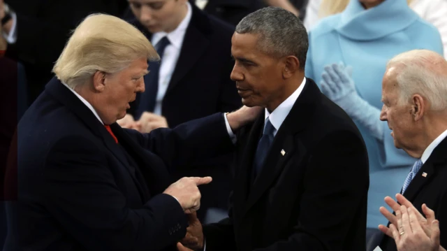 trump, obama ve biden aynı karede