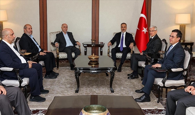 Bakan Fidan Hamas heyetiyle bir araya geldi