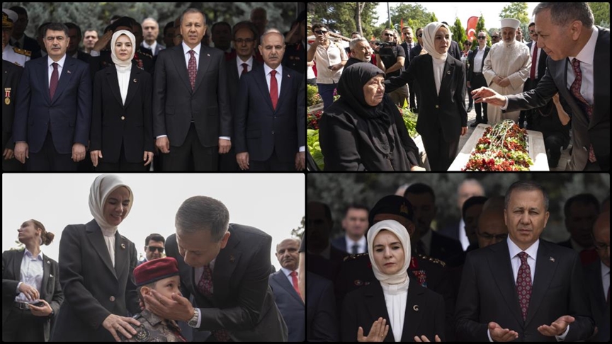 İki bakan 15 Temmuz Şehitliği'ndeki anma törenine katıldı