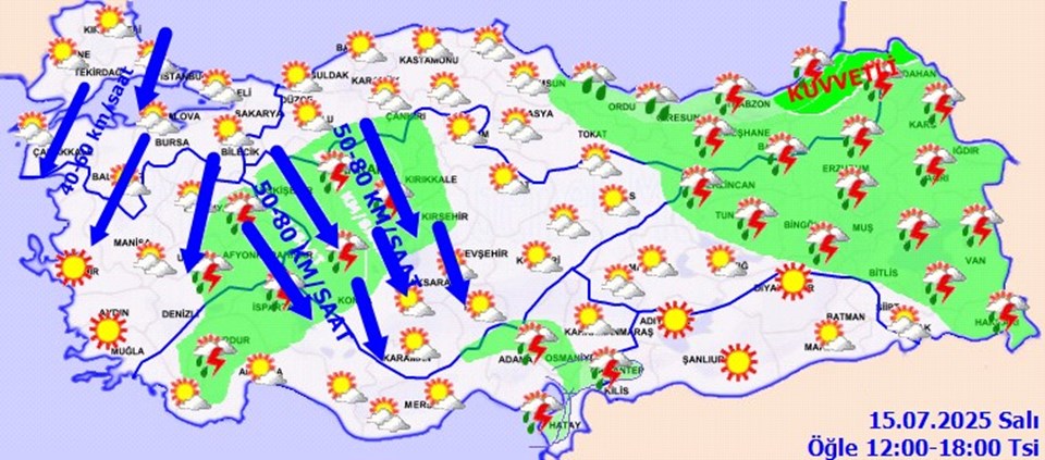 Başkent dahil 20'den fazla il için sağanak yağışı uyarısı - 2