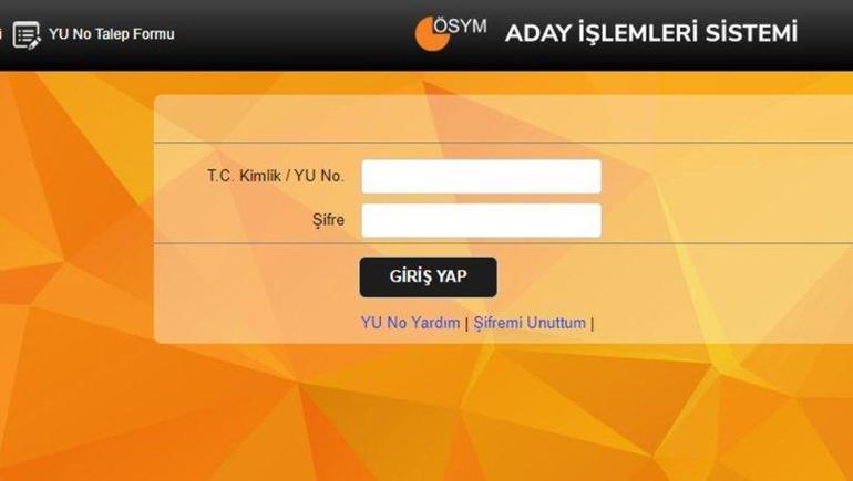ÖSYM ADAY İŞLEMLERİ e- DEVLET: ÖSYM ais şifremi unuttum ne yapmalıyım ÖSYM aday şifresi nasıl alınır, sıfırlanır