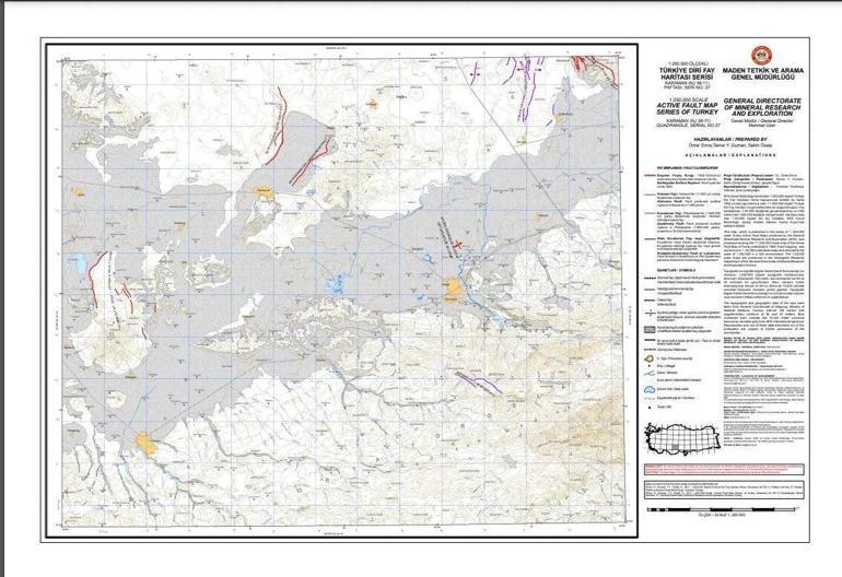TÜRKİYE FAY HATTI HARİTASI (AFAD - MTA) 2025 MTA Diri Fay Hatları Hangi İllerden Geçiyor AFAD Türkiye Deprem Riski Haritası Sorgulama