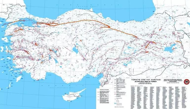 TÜRKİYE FAY HATTI HARİTASI (AFAD - MTA) 2025 MTA Diri Fay Hatları Hangi İllerden Geçiyor AFAD Türkiye Deprem Riski Haritası Sorgulama