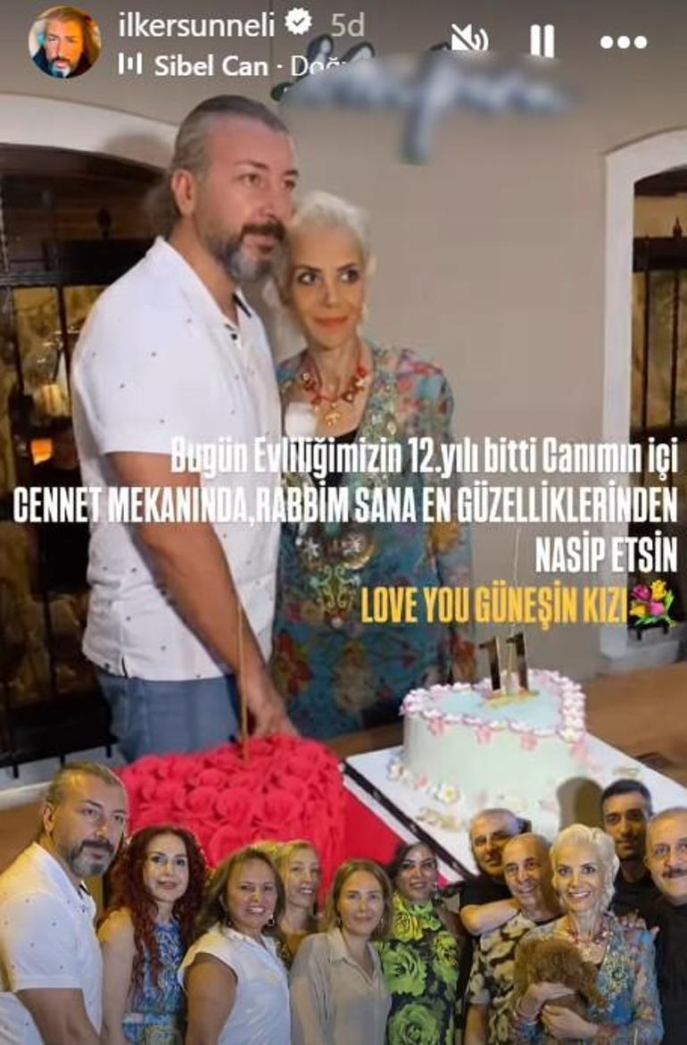 Tanyelinin eşinden duygulandıran paylaşım Bugün evliliğimizin 12. yılı bitti
