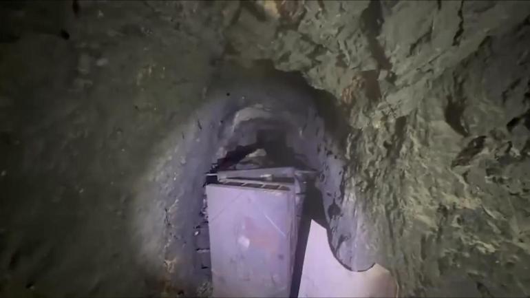 İŞTE 1800 METRELİK 33 ODALI MAĞARA Terör Örgütü PKKnın kullandığı mağara görüntülendi