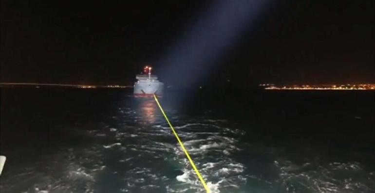 Çanakkale Boğazında gemi arızası