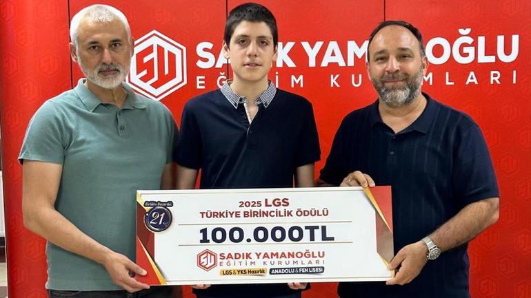 LGS birincisi Ömer Nadi Yılmazdan yetim çocuklara anlamlı destek