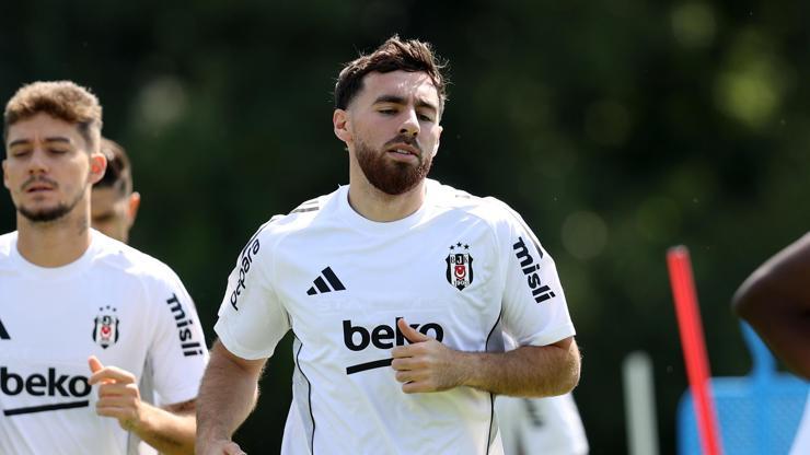 Orkun Kökçü, Beşiktaş'taki ilk antrenmanına çıktı