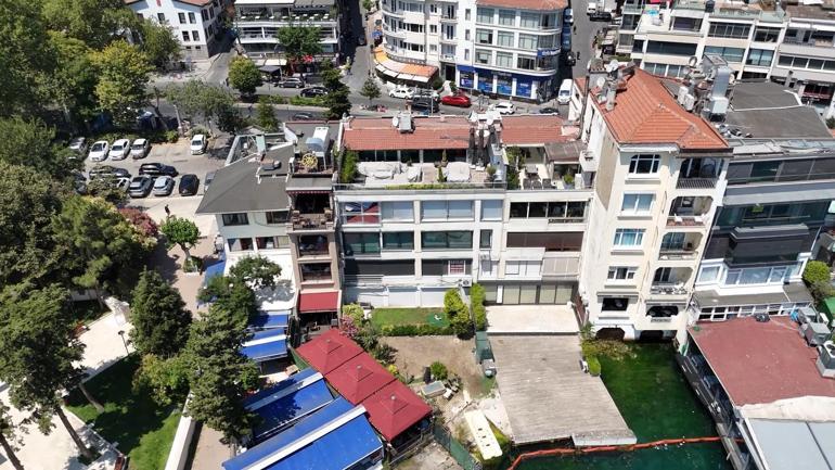 İstanbul Boğazındaki kaçak yapıların yıkımının yapılacağı bölge havadan görüntülendi