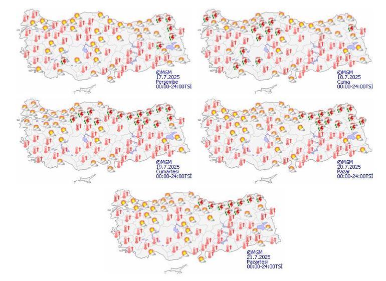 Meteoroloji yeni harita paylaştı Bir uyarı da bakanlıktan geldi: 9 ile sağanak geliyor
