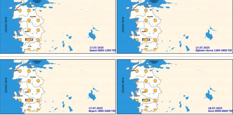 Meteorolojiden Sağanak Yağış Uyarısı 17 Temmuz Hava Durumu: 17 Temmuz İstanbul, Ankara, İzmir Hava Durumu