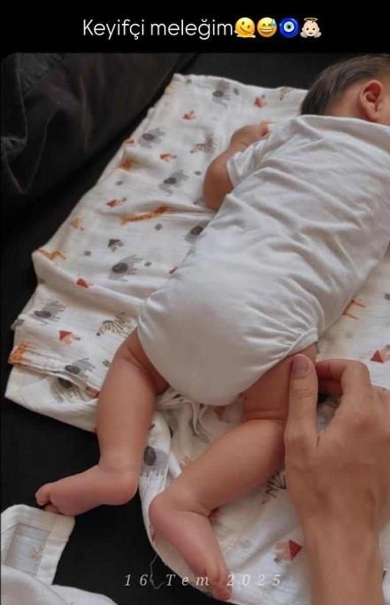 İlk kez anne olmanın sevincini yaşıyor Keyifçi meleğim