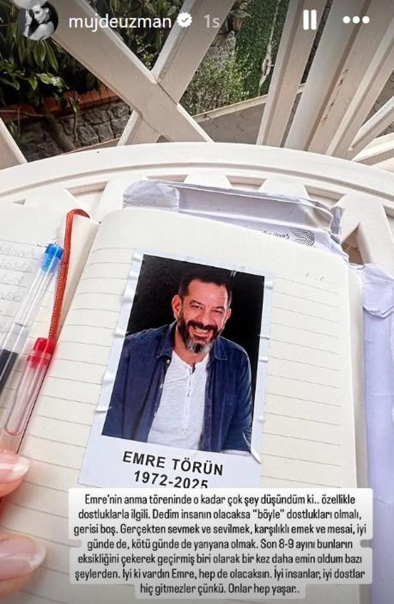 Emre Törünün cenazesinde gözyaşlarına boğuldu Müjde Uzman o anları anlattı