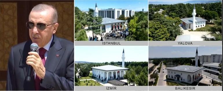6 caminin açılışı yapıldı Cumhurbaşkanı Erdoğan: Selçuklu zarafeti taşıyor