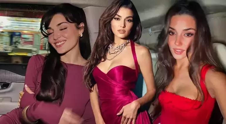 Hande Erçel Lübnandaki düğüne güzelliğiyle damga vurdu Hakan Sabancı detayı dikkat çekti