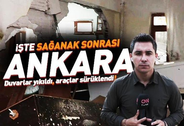 Ankarayı dün sel almıştı Meteorolojiden yeni SON DAKİKA uyarısı geldi
