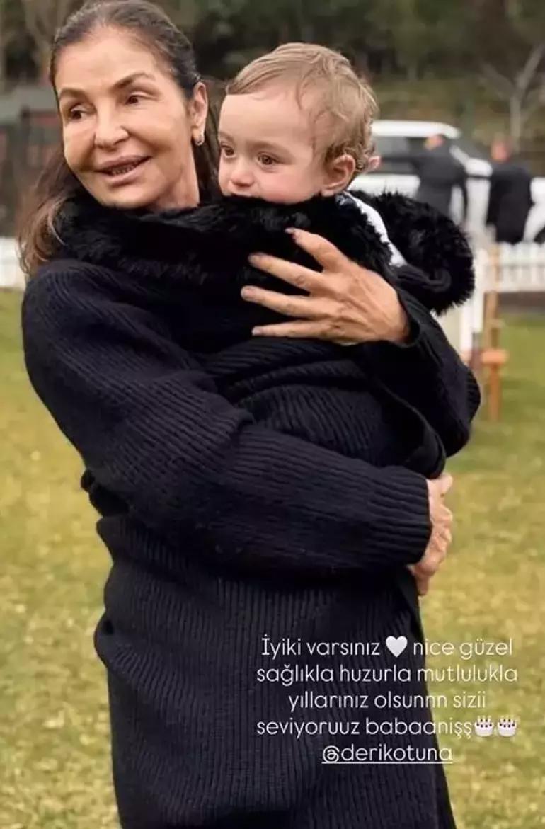 Derya Tunaya doğum günü sürprizi Sevimli ikizlerin gözü pastada kaldı