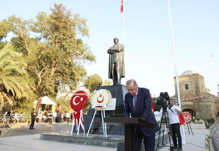Cumhurbaşkanı Erdoğandan KKTCdeki açılış törenlerine ilişkin paylaşım
