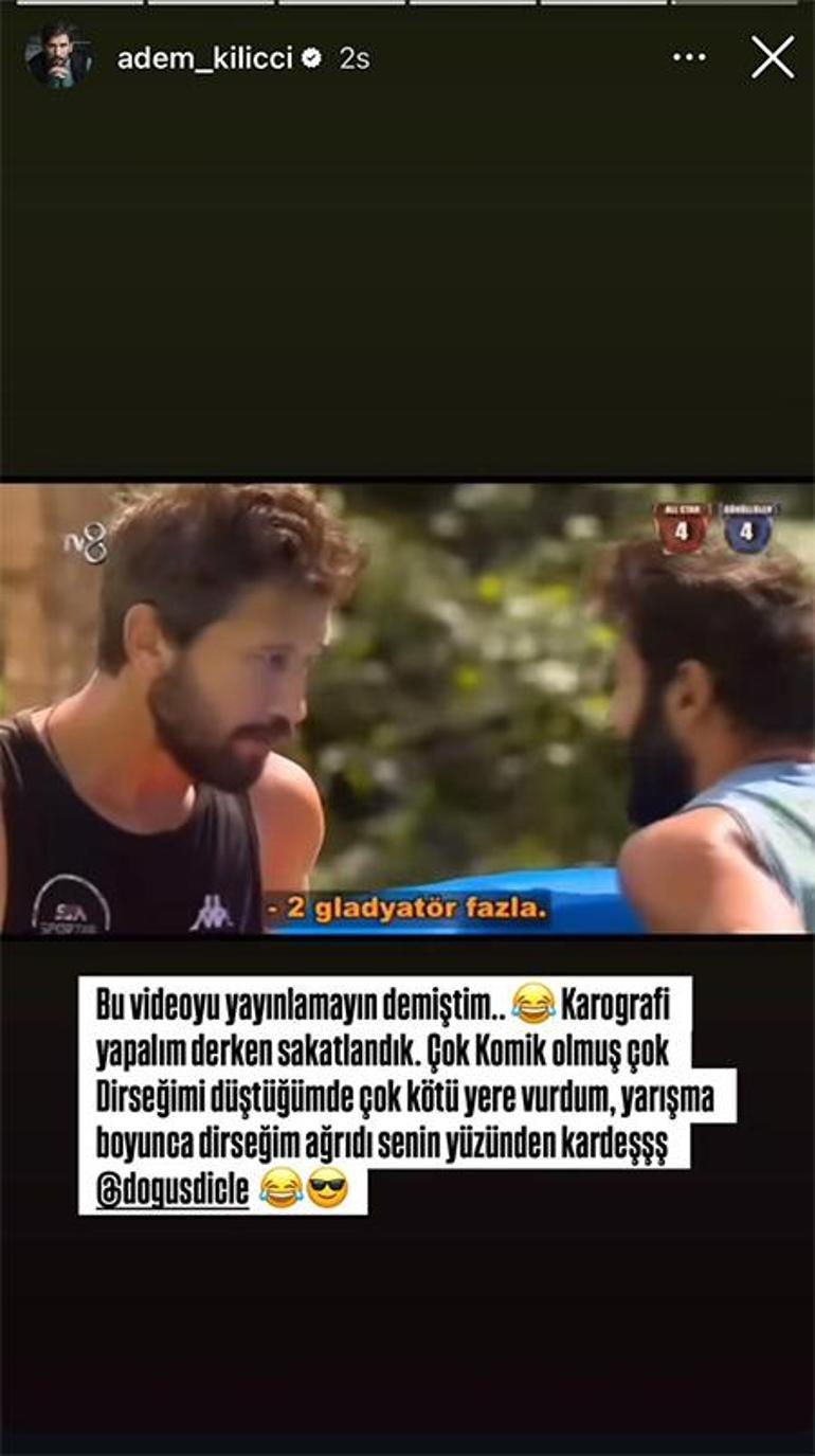 Survivor 2025 şampiyonu Ademden yeni paylaşım Bu videoyu yayınlamayın demiştim