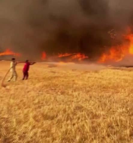 Bilecik’te dehşete düşüren görüntü Ateş hortumu yükseldi