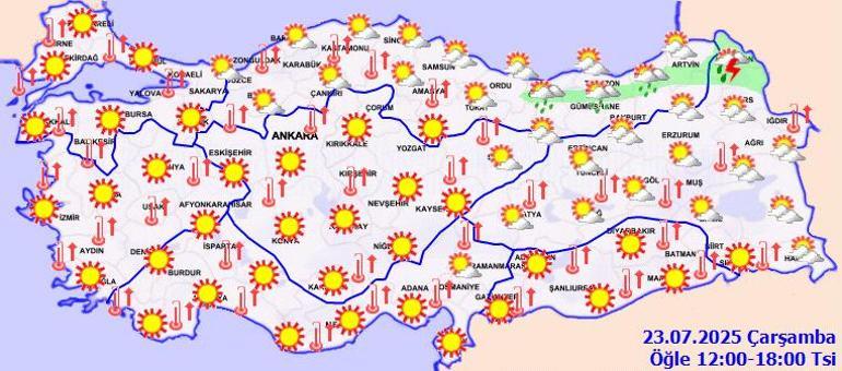 Son dakika... Meteoroloji haritayı güncelledi Sıcaklıklar düşüyor, yağmur geliyor: Gün verildi