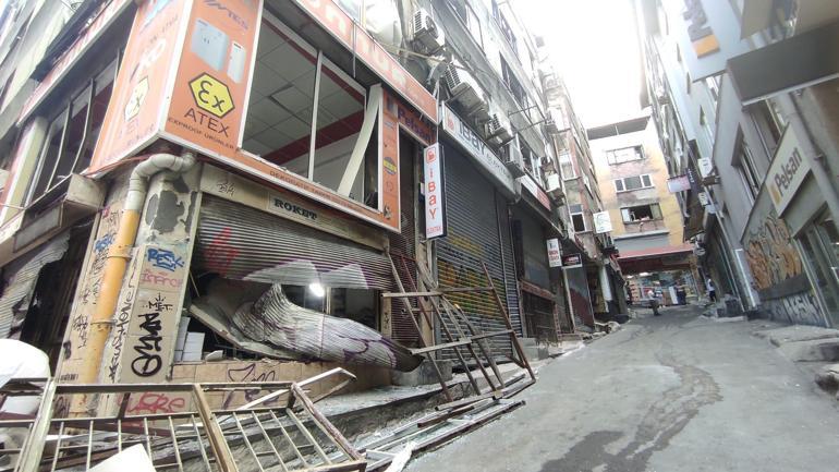 Beyoğlunda büfedeki patlama anı kamerada Hasar gündüz ortaya çıktı