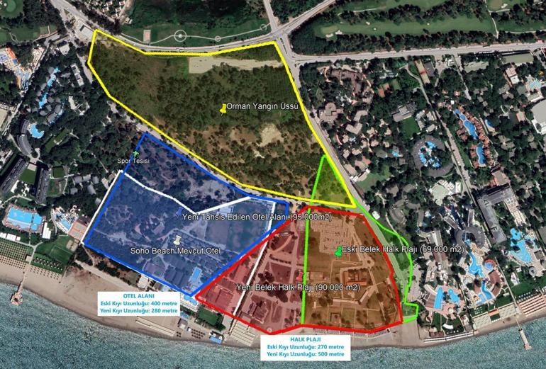 Bakanlık kroki ile son noktayı koydu: Antalya Belekteki yangın üssü alanıyla ilgili iddialar gerçeği yansıtmıyor