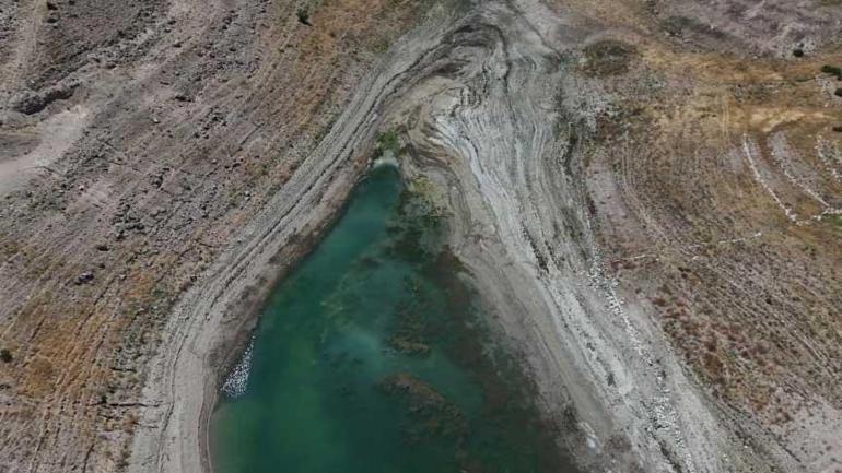 Kayseri’de şoke eden görüntüler Sular çekildi, geçmiş ortaya çıktı