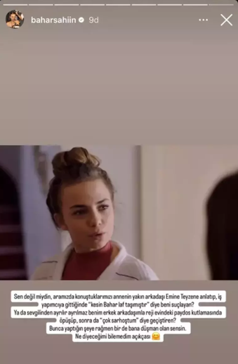 Mine Tugay sözleri magazine damga vurmuştu Bahar Şahinin Instagramı çalındı