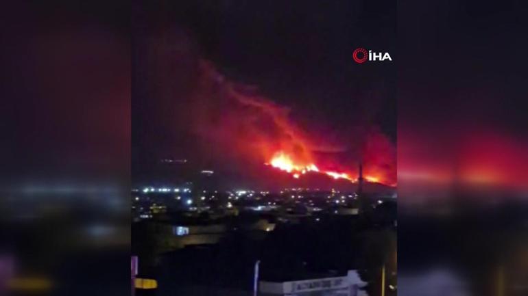 Bursa’da orman yangını: Patlamalar yaşandı, otoban kapatıldı
