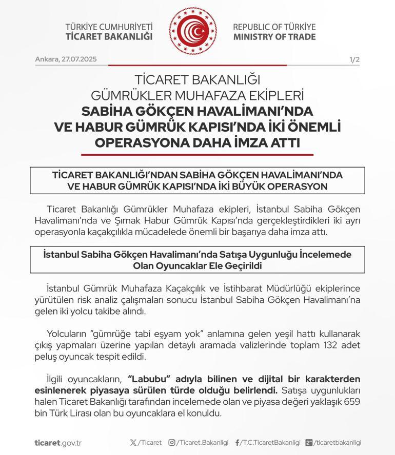 Bakanlıktan kaçak oyuncak ve telefon operasyonu