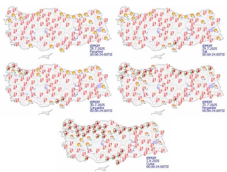 Son dakika... Meteoroloji haritayı güncelledi İstanbul ve birçok kent için sağanak alarmı