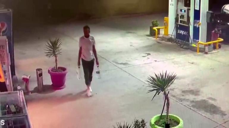 Bursada orman yangını şüphelisi Fetöcü kundakçı parkı tutuşturduğu benzinleri böyle almış