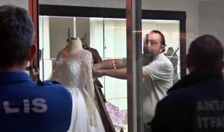 10 gün önce ekiplere köşe kapmaca oynatan adam yine sahnede Eşinin mağazasını savaş alanına çevirdi