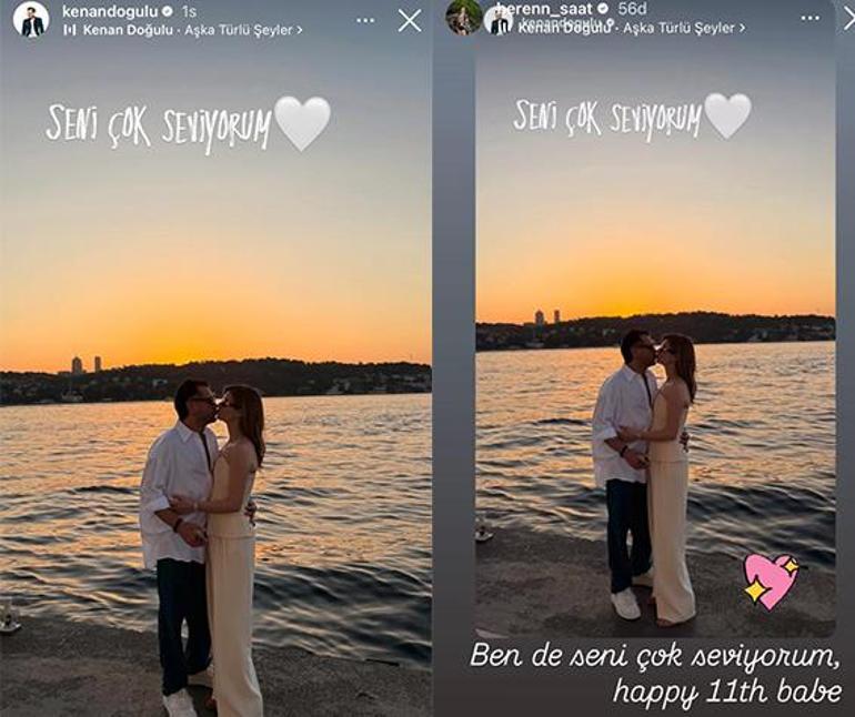 11. yıla romantik kutlama Karşılıklı ilan-ı aşk ettiler
