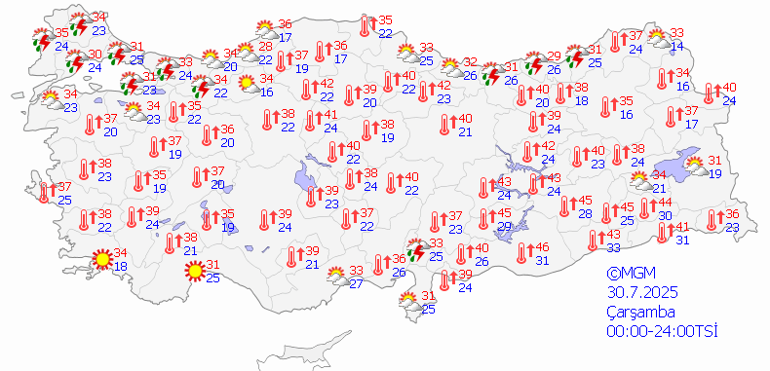 30 TEMMUZ 2025 HAVA DURUMU: İstanbulda Yağmur Başlıyor Bugün Hava Nasıl Olacak