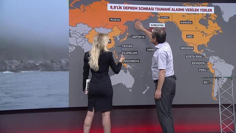 JAPON DEPREM UZMANI CNN TÜRKTE: 8.8lik deprem sonrası harita üzerinde ateş çemberini gösterdi