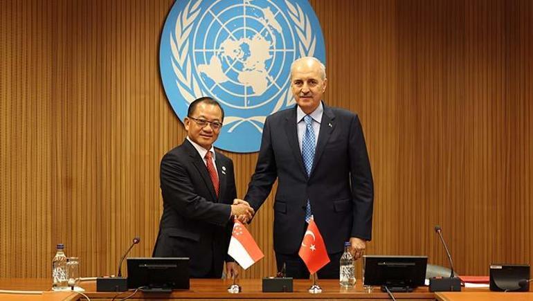 TBMM Başkanı Numan Kurtulmuştan Cenevrede ikili temaslar