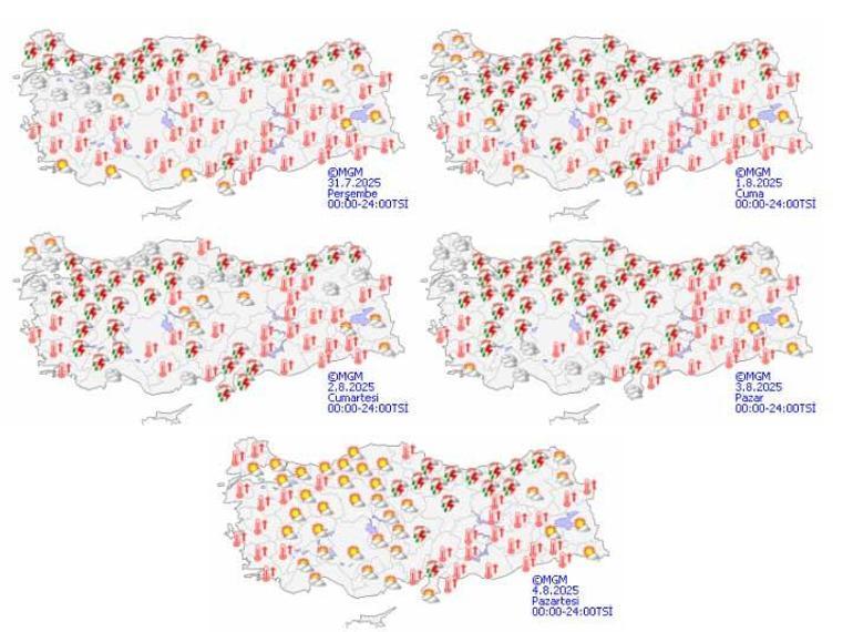 Son dakika... Meteoroloji haritayı güncelledi İstanbul dahil: Sağanak yağış günlerce sürecek