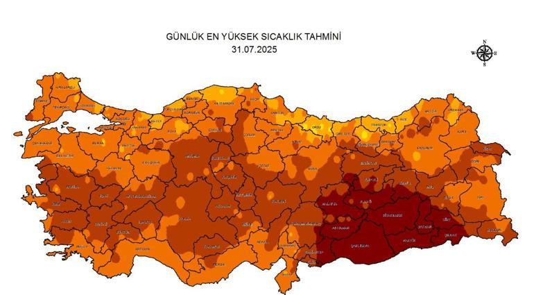 31 TEMMUZ HAVA DURUMU: Bugün İstanbulda Yağmur Var Mı Bursa, Samsun, Kahramanmaraş, Gaziantep MGM 31 Temmuz İl İl Hava Durumu