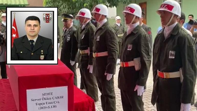 Şehit Topçu Uzman Çavuş Servet Ökkeş Çakır memleketinde son yolculuğuna uğurlandı