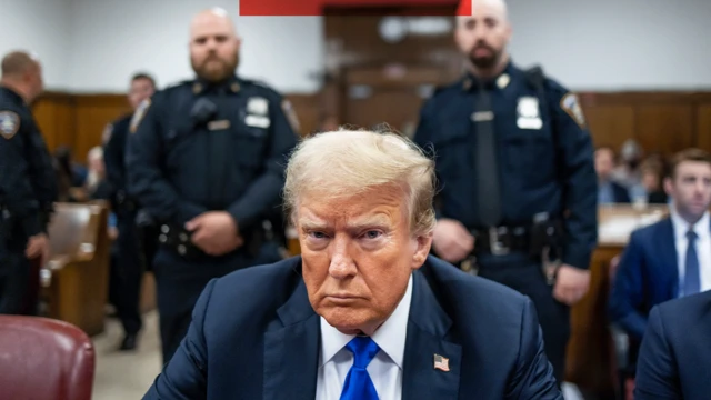 Donald Trump Mayıs 2024'te mahkemede yargılanırken