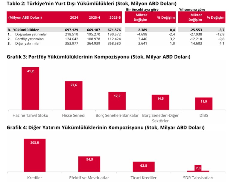 Son Dakika: TCMB duyurdu: Türkiye’nin net uluslararası yatırım pozisyonu Mayıs'ta iyileşti - Resim : 3