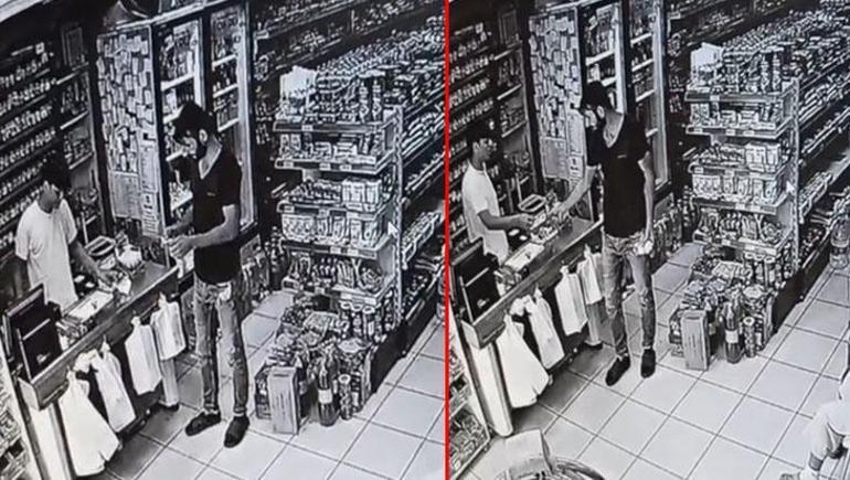 Ev arkadaşının boğazını keserek öldüren zanlının marketten yumurta aldığı anlar kamerada