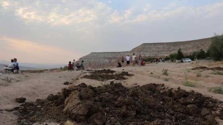 Kapadokya’ya gelenler gözlerine inanamadı ‘Bu manzara ile adeta şok olduk’