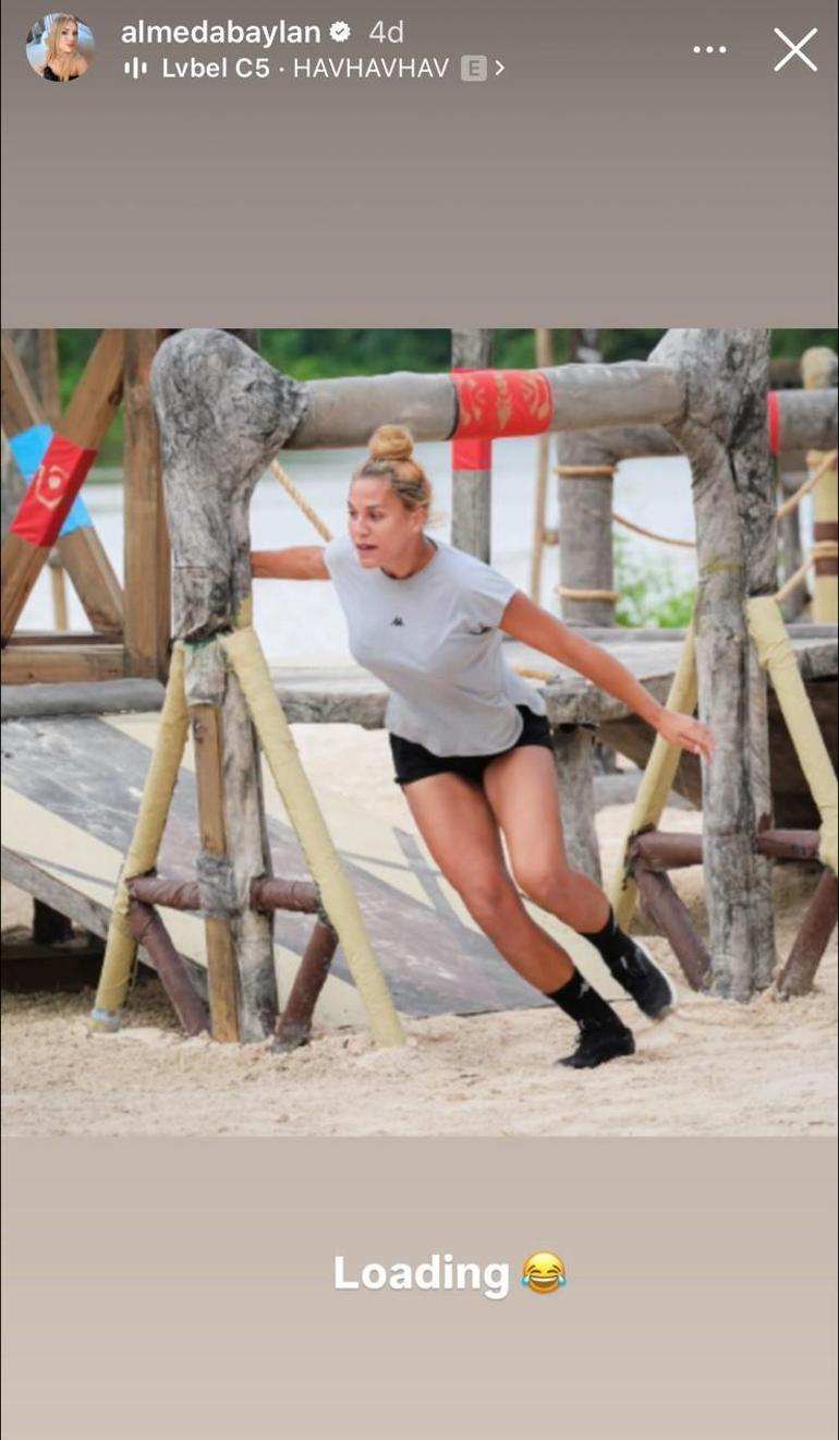 Almeda Baylandan Survivor 2026 göndermesi Instagram paylaşımındaki şarkı seçimi dikkat çekti