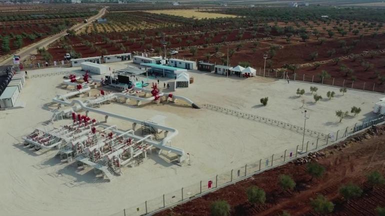 Türkiye-Suriye doğal gaz hattı açıldı 5 milyon haneye elektrik sağlanacak
