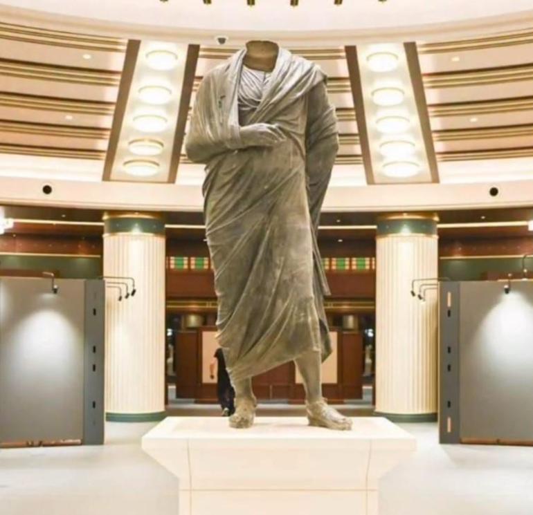 Arkeolojinin kalbi Cumhurbaşkanlığında atacak Evine dönen Marcus heykeli ilk kez milletin evinde görücüye çıkıyor