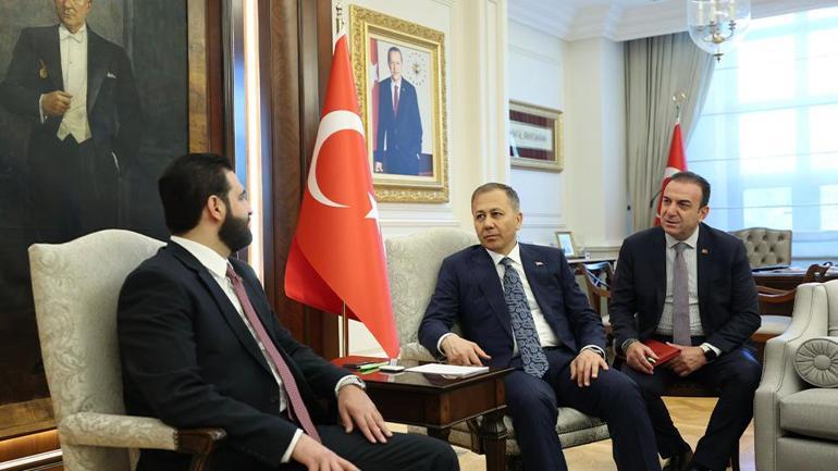 İçişleri Bakanı Ali Yerlikaya, Suriyeli mevkidaşı Enes Hattab ile bir araya geldi