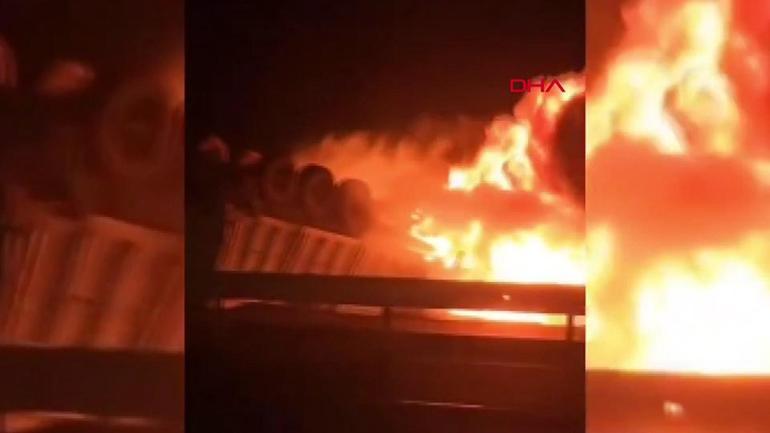 Mardinde feci kaza: TIR’ın şoförü yanarak öldü